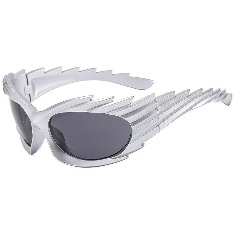 Unisex Outdoor Hedgehog Shape Y2k Sports Sunglasses