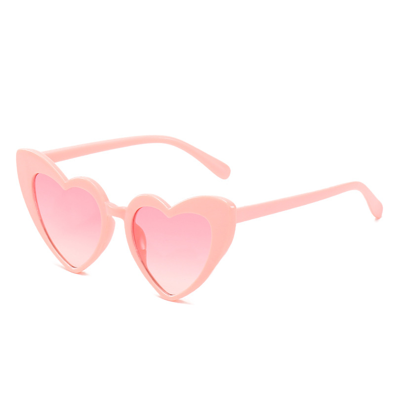 Comfortable Little Girl Kids Heart Shaped Baby Sunglasses