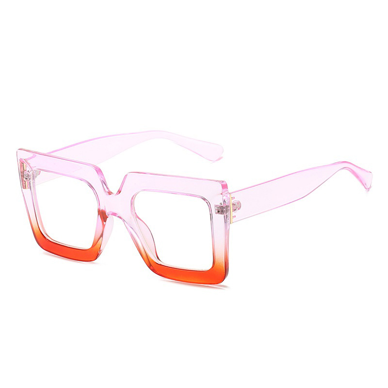 Trendy Square Large Frame Anti Blue Light Glasses