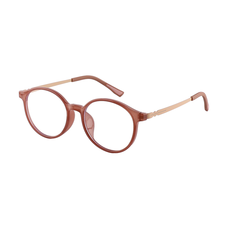 Transparent Women Round Frame Optical Glasses