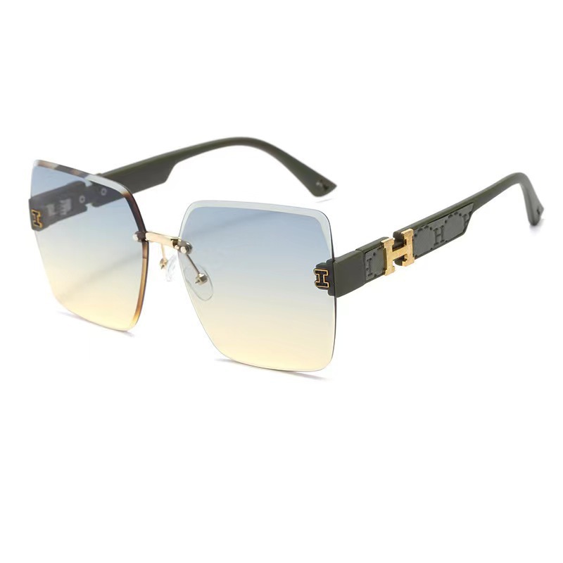 Ins Large Frame Slimming Sunglasses Without Frame