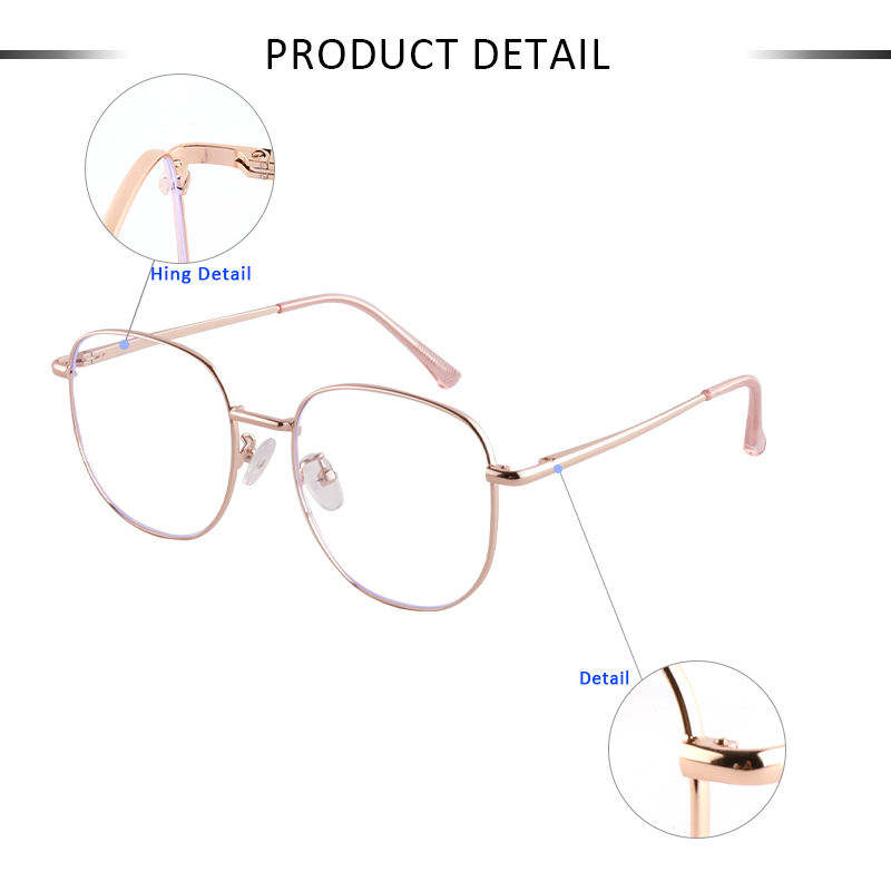 Unisex Vintage Round Myopia Flat Lens Glasses Frame