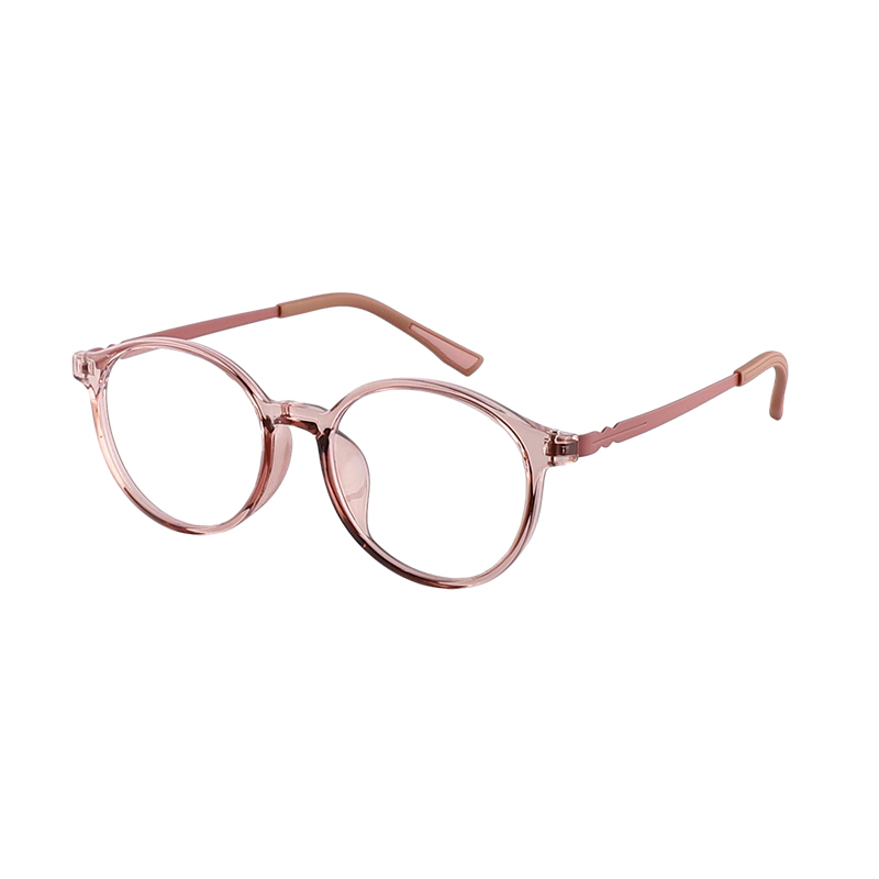 Transparent Women Round Frame Optical Glasses