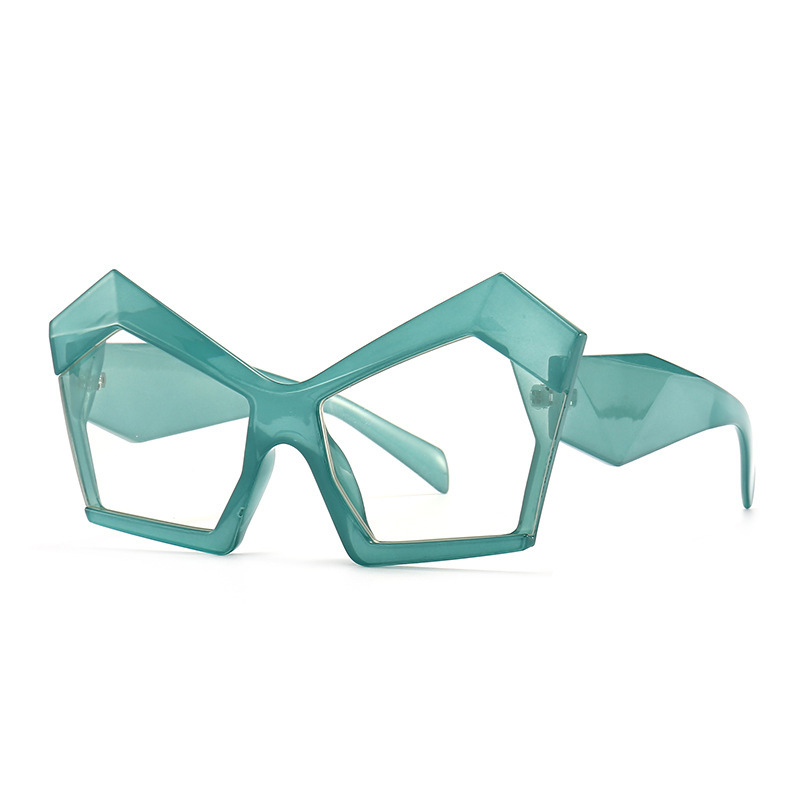 Fashion UV400 Cat Eye Irregular Polygon Glasses Frames