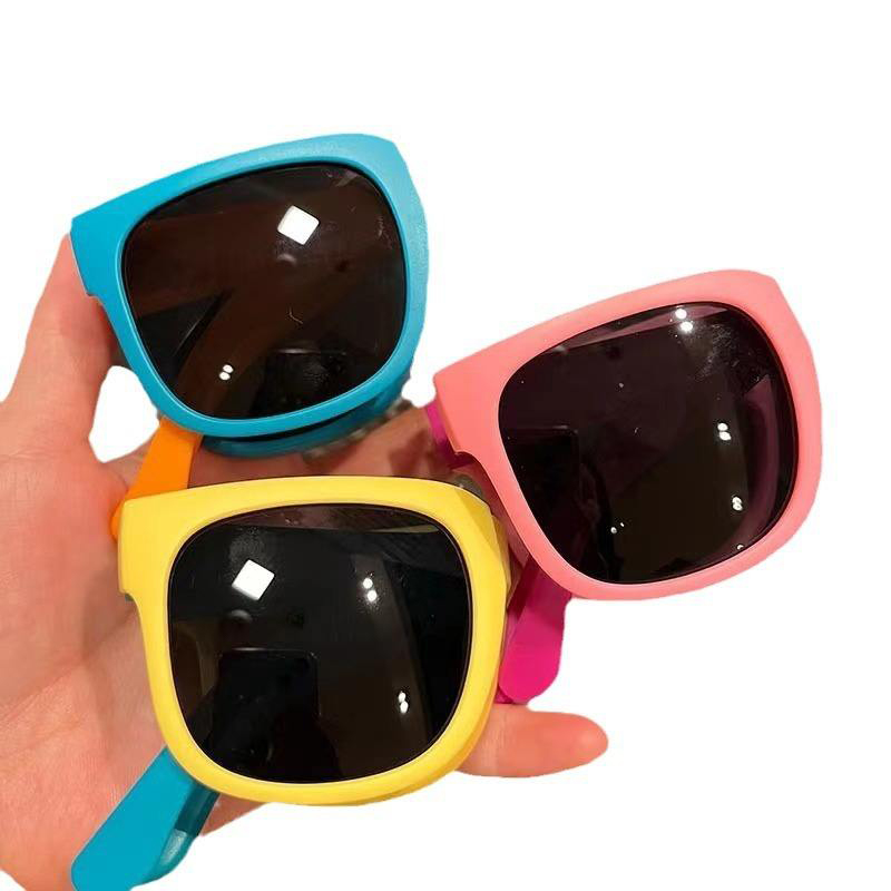 Kids Sun Shades Multi Colors UV Protection Folding Sunglasses