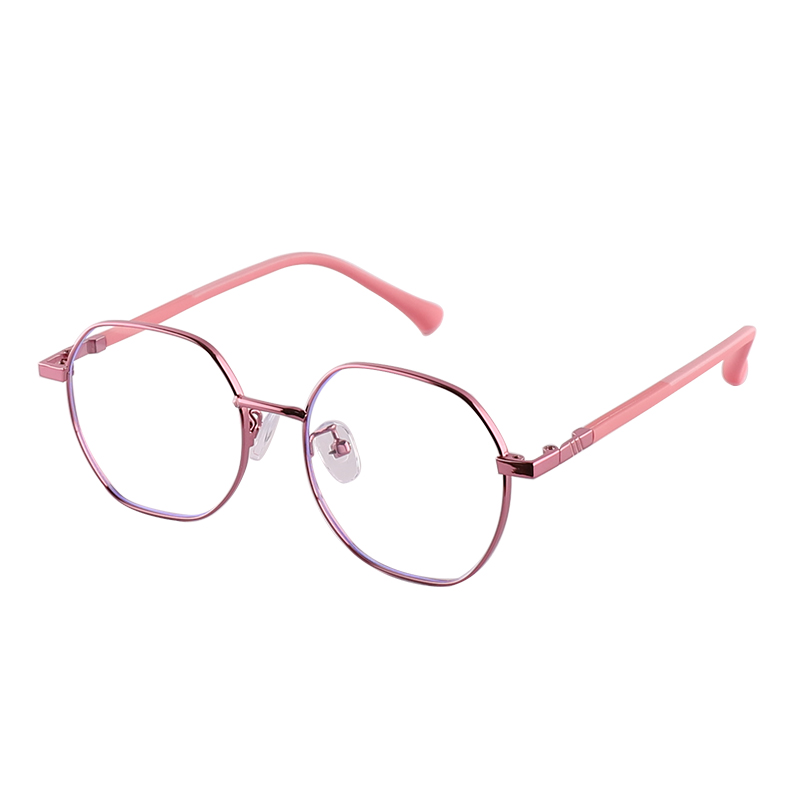 Classic Unisex Metal Frame Glasses Flat Kid's Glasses