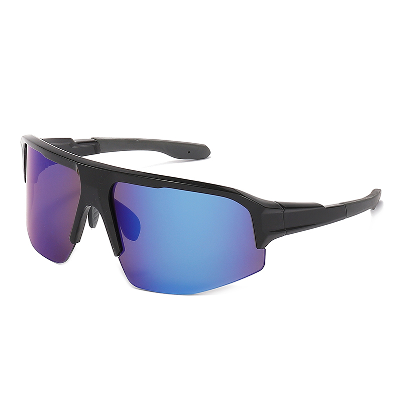 Polarized Half Frame Sports Rectangle Shades Sunglasses