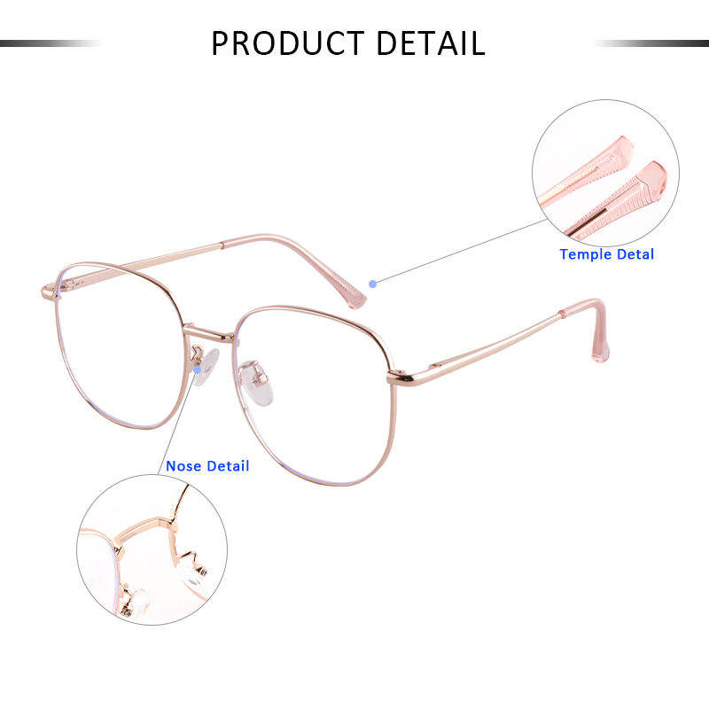 Unisex Vintage Round Myopia Flat Lens Glasses Frame