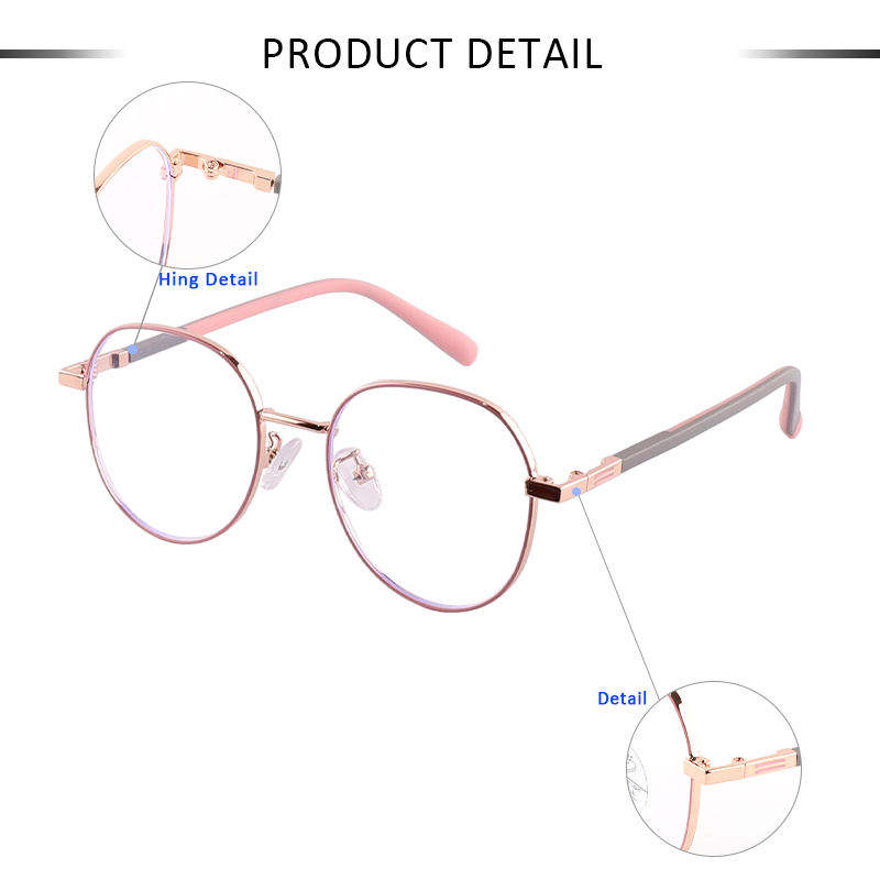 Trendy Metal Round Frame Eyewear For Children