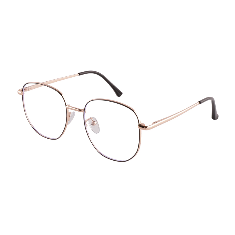 Unisex Vintage Round Myopia Flat Lens Glasses Frame