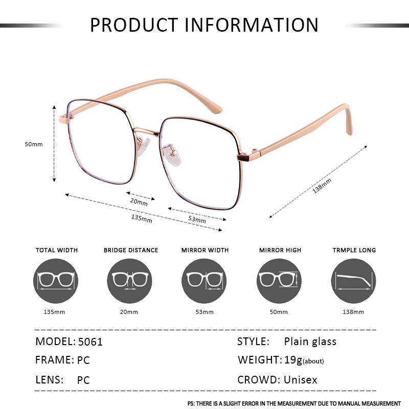 Classic Designer Square Optical Eyewear Frames