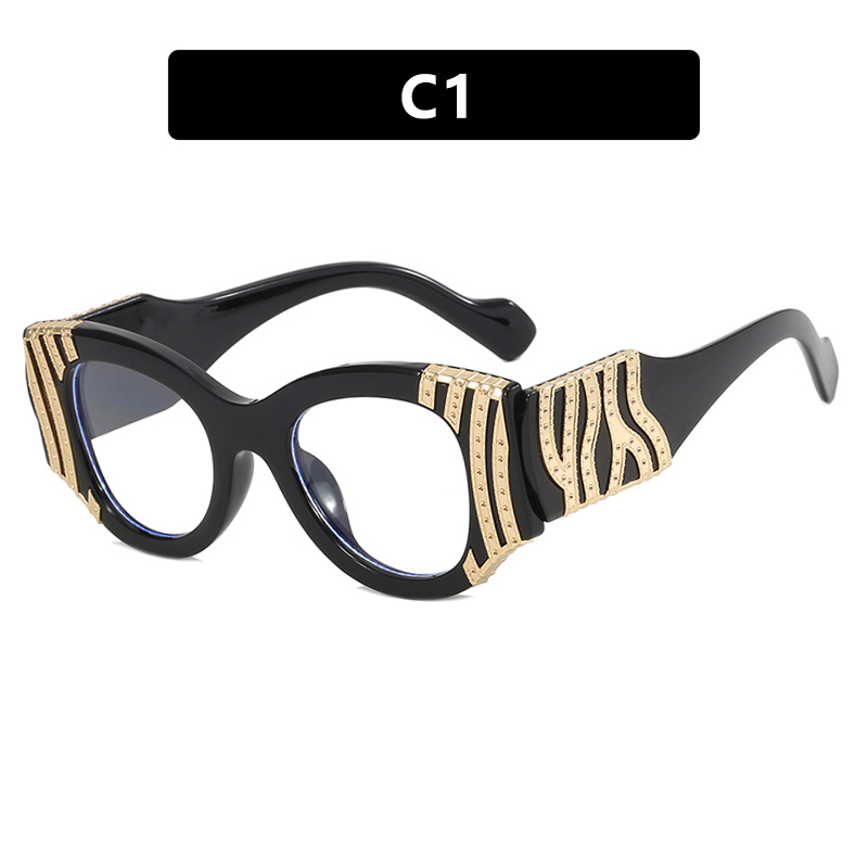 Oversized Exaggerated Cat Eye Thick Frame Optical Glasses