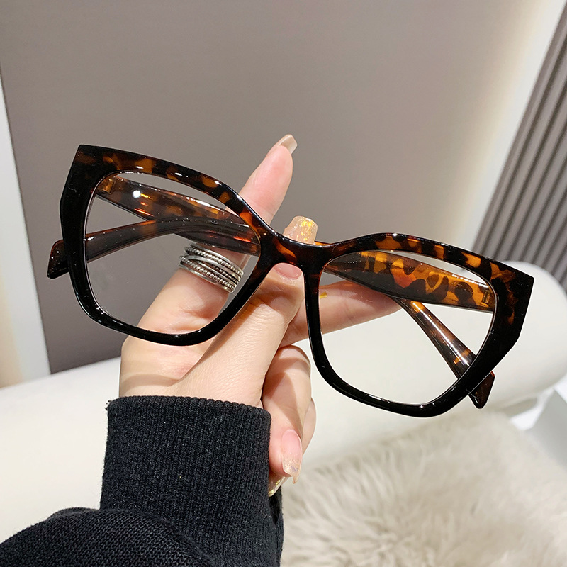 Cat Eye Lens PC Eyeglass Frame Anti Blue Light Glasses