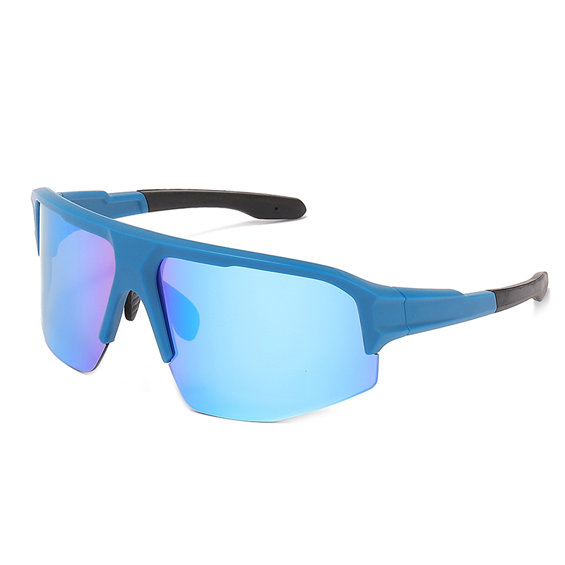 Polarized Half Frame Sports Rectangle Shades Sunglasses