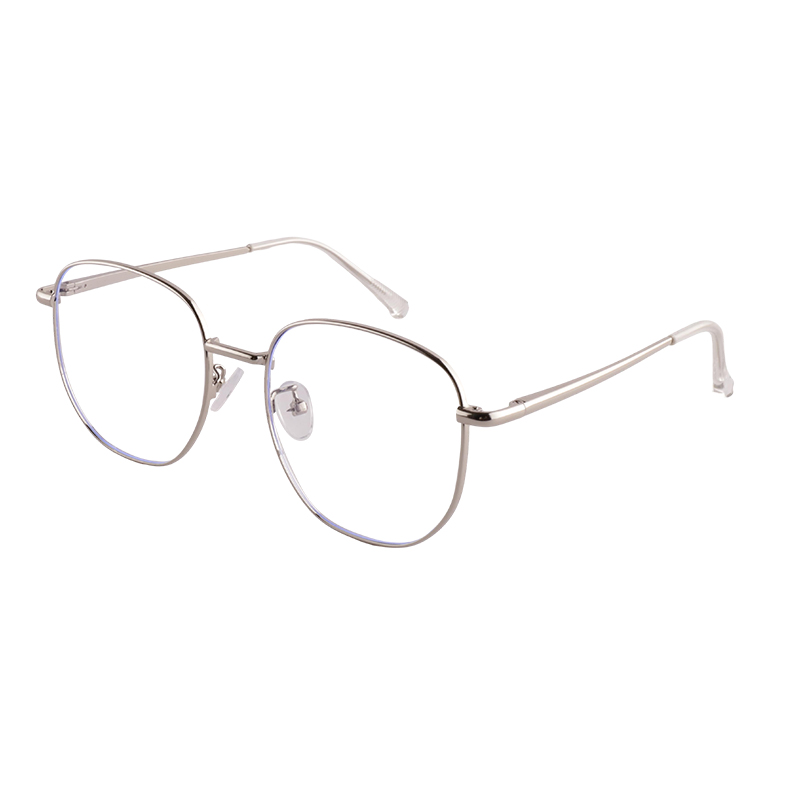 Unisex Vintage Round Myopia Flat Lens Glasses Frame