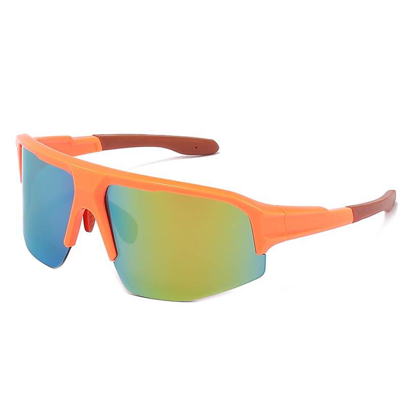 Polarized Half Frame Sports Rectangle Shades Sunglasses