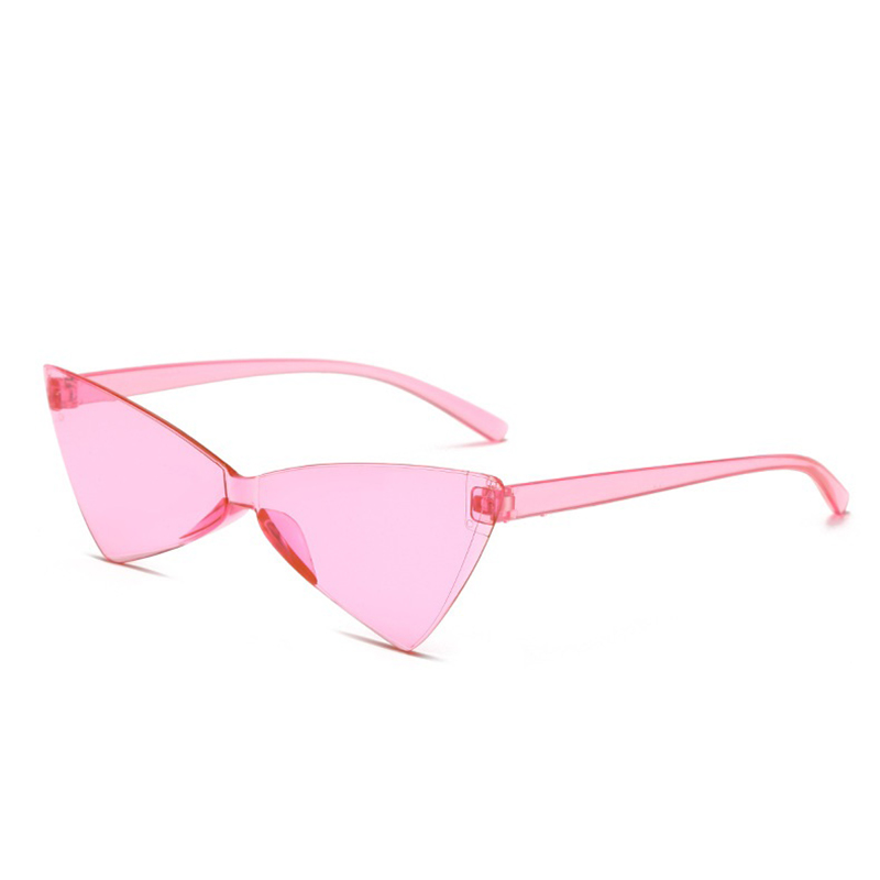 Personality Vintage Butterfly Frame Rimless Sunglasses