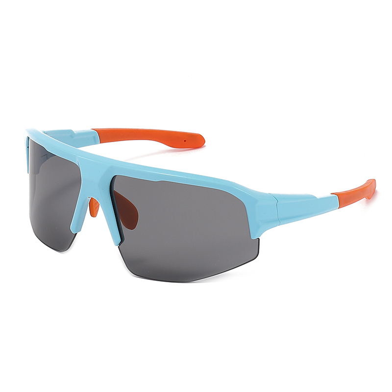 Polarized Half Frame Sports Rectangle Shades Sunglasses