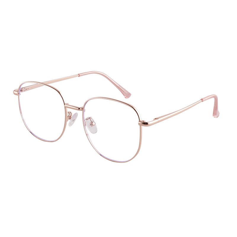 Unisex Vintage Round Myopia Flat Lens Glasses Frame