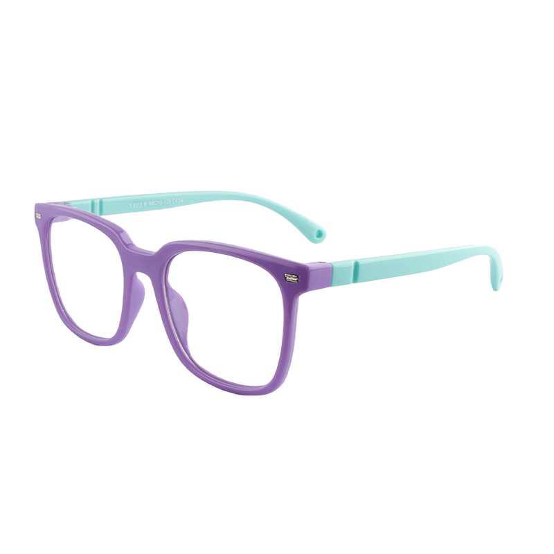 Classic Retro Clear Flat Lens Eyeglasses Frame For Children