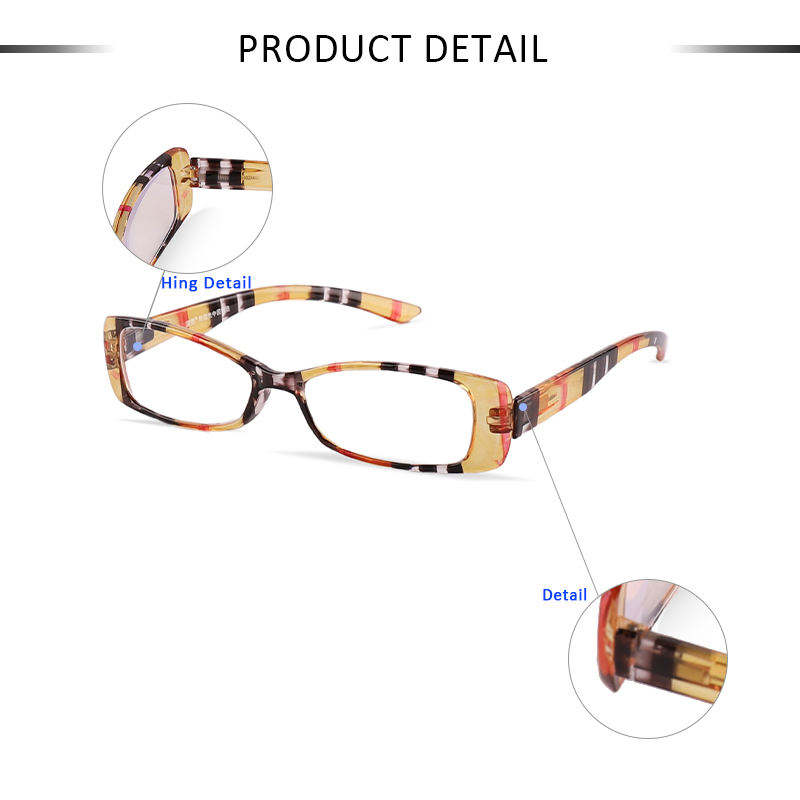 Retro Print Women Anti Blue Presbyopic Optical Glasses