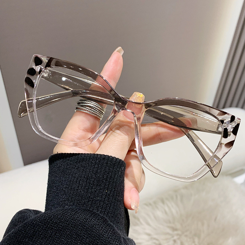 Cat Eye Lens PC Eyeglass Frame Anti Blue Light Glasses