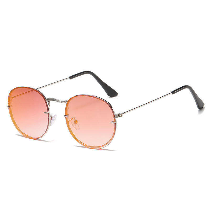 Retro Unisex Gold Metal Frame Sun Shade Sunglasses