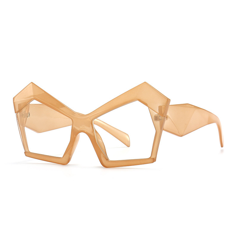 Fashion UV400 Cat Eye Irregular Polygon Glasses Frames