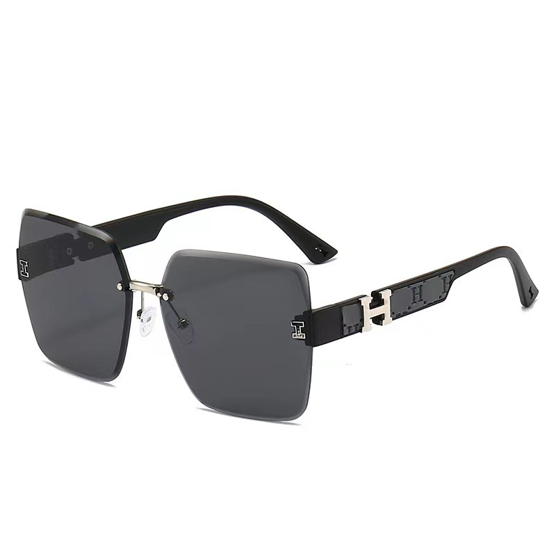 Ins Large Frame Slimming Sunglasses Without Frame