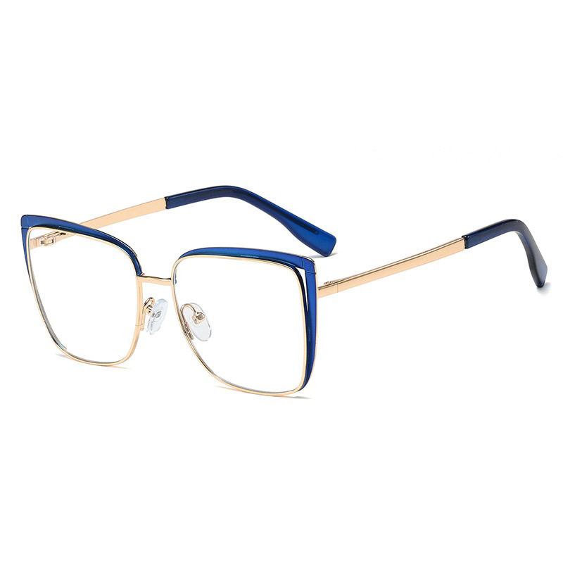 Large Square Woman Men Blue Light Blocking Optical Glasses