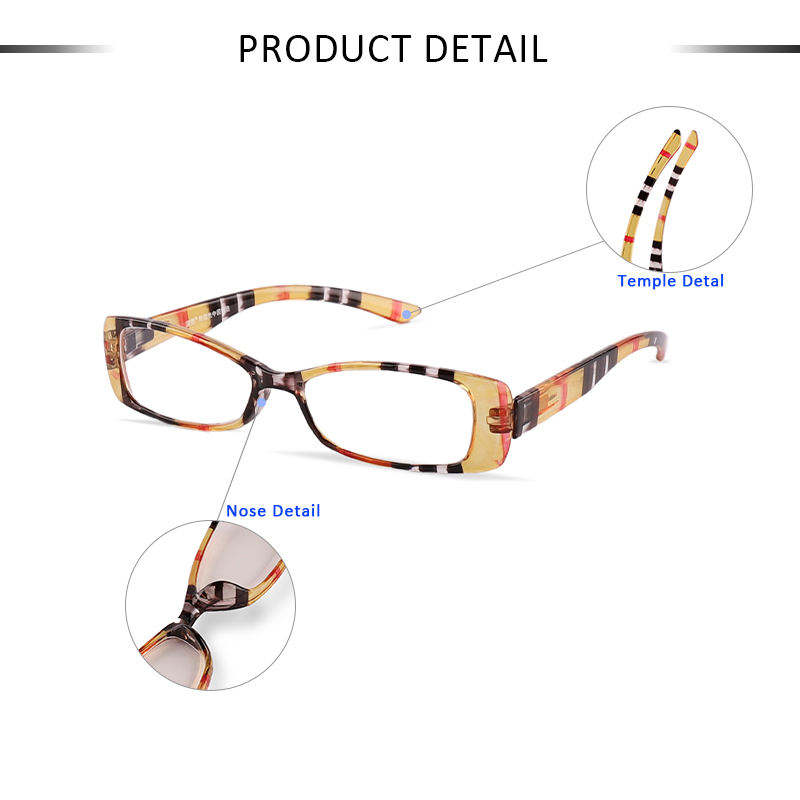 Retro Print Women Anti Blue Presbyopic Optical Glasses