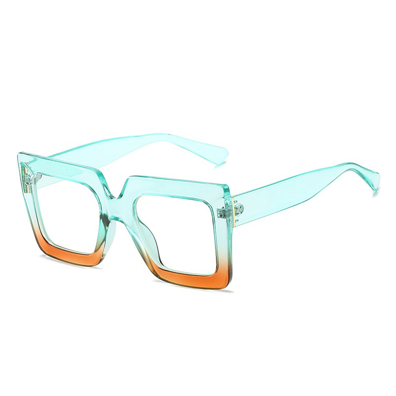 Trendy Square Large Frame Anti Blue Light Glasses