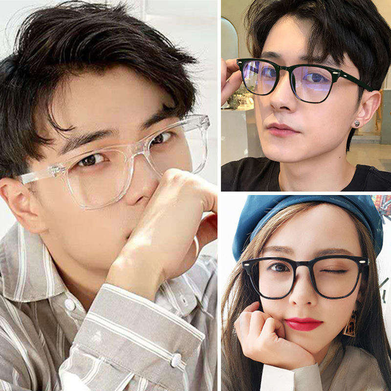 Transparent Round Men Women Frame Anti Blue Light Glasses