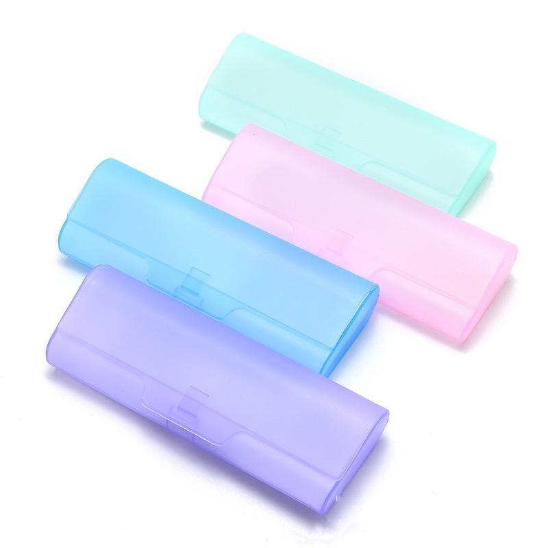 Colorful Plastic Portable Storage Eyeglasses Case