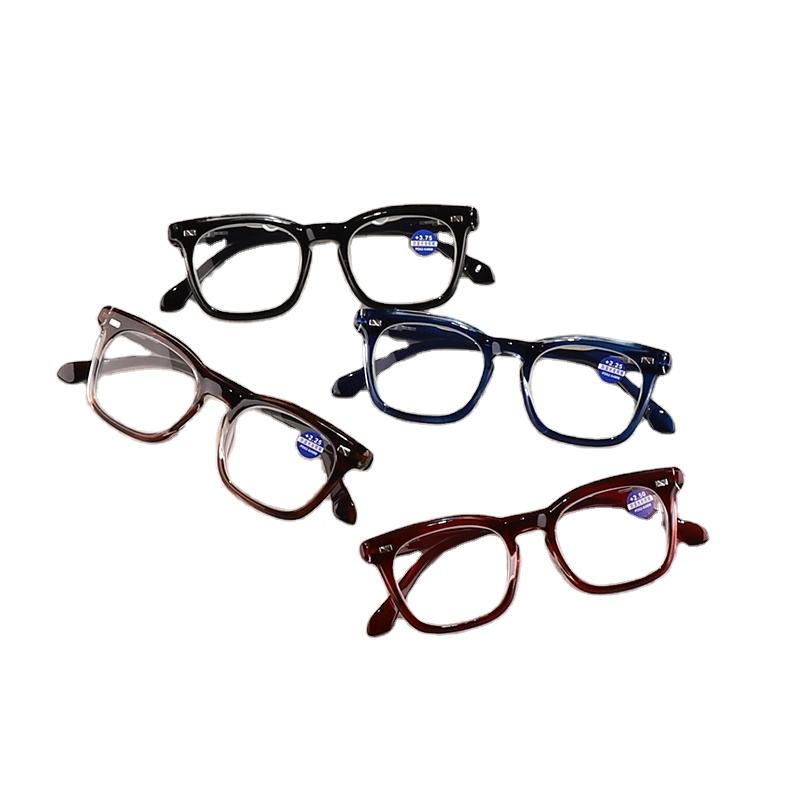 Men Copper Mold Black Reading Glasses