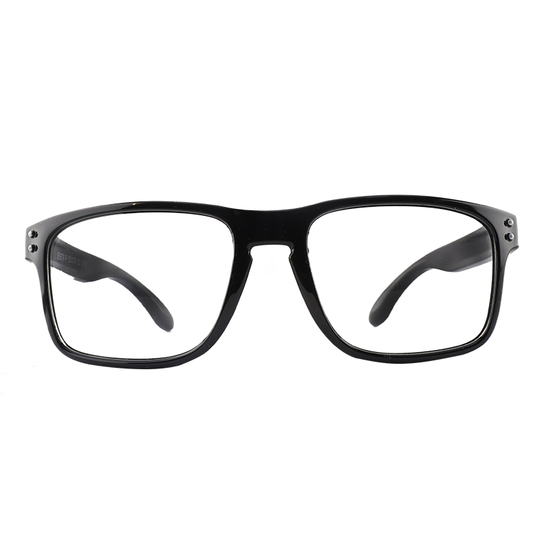 Black Square Frame Plastic Spectacle Lens Glasses For Children