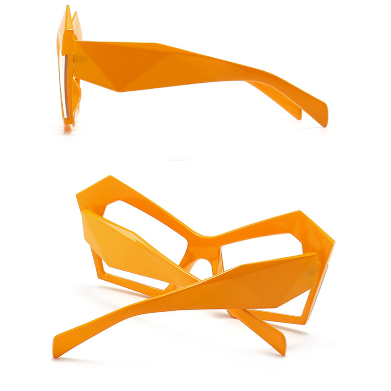 Fashion UV400 Cat Eye Irregular Polygon Glasses Frames