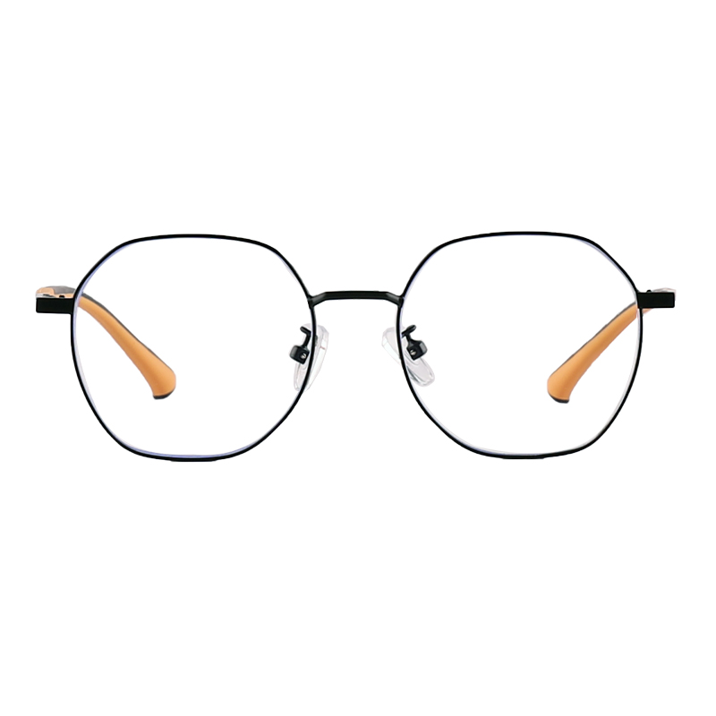 Classic Unisex Metal Frame Glasses Flat Kid's Glasses