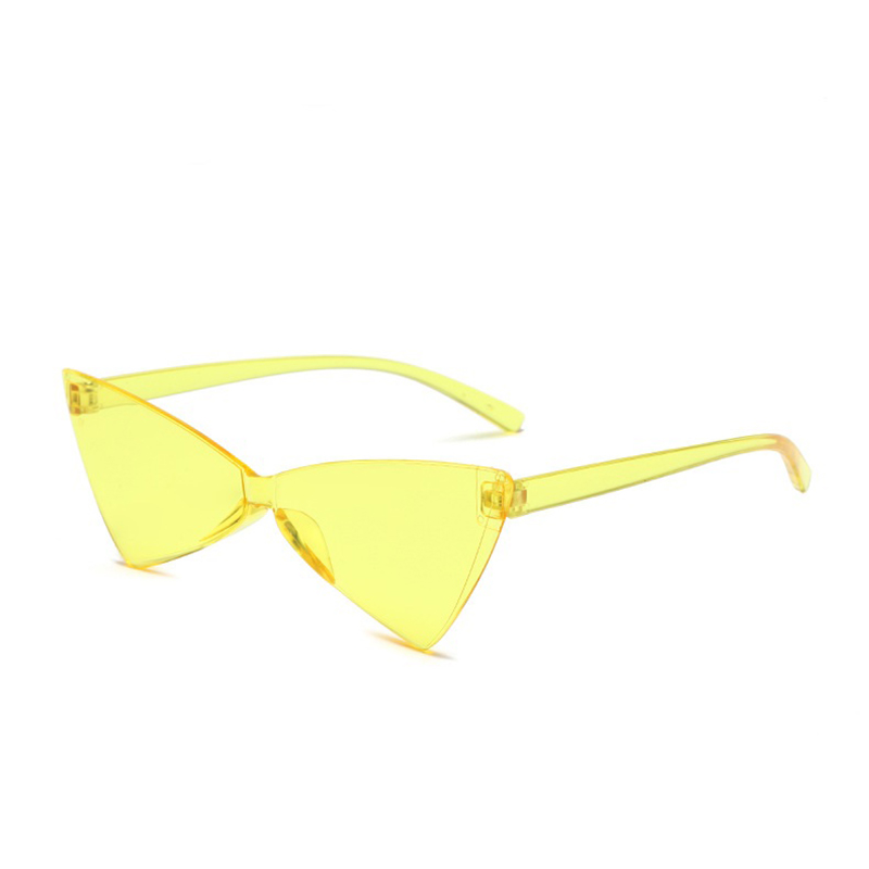 Personality Vintage Butterfly Frame Rimless Sunglasses