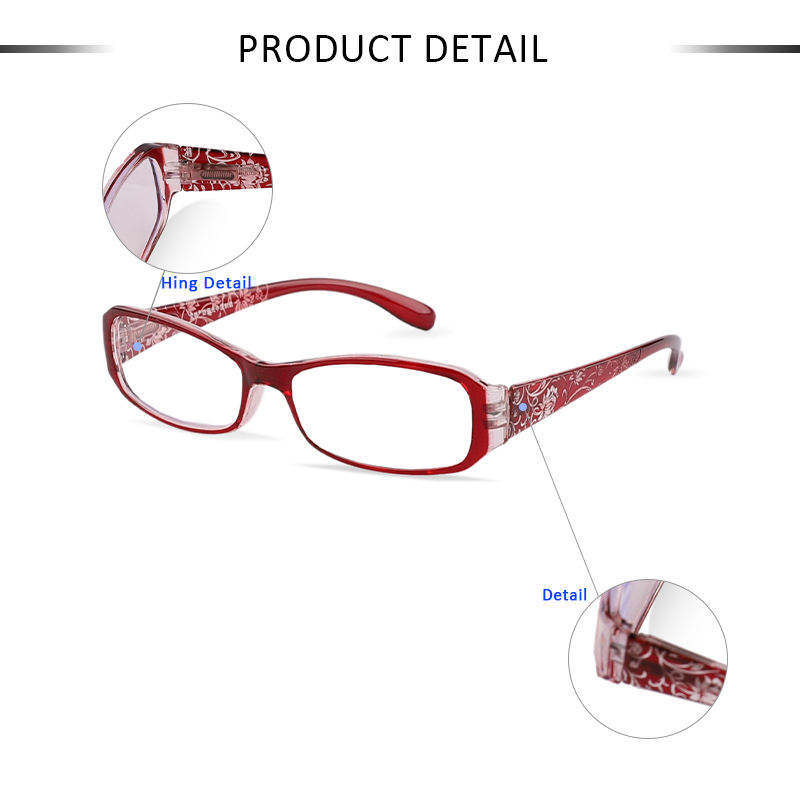 Women Plastic Square Frame Reading Glasses