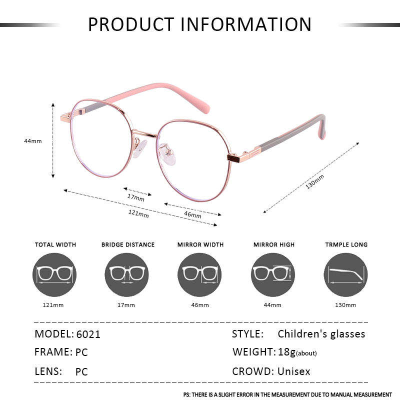 Trendy Metal Round Frame Eyewear For Children