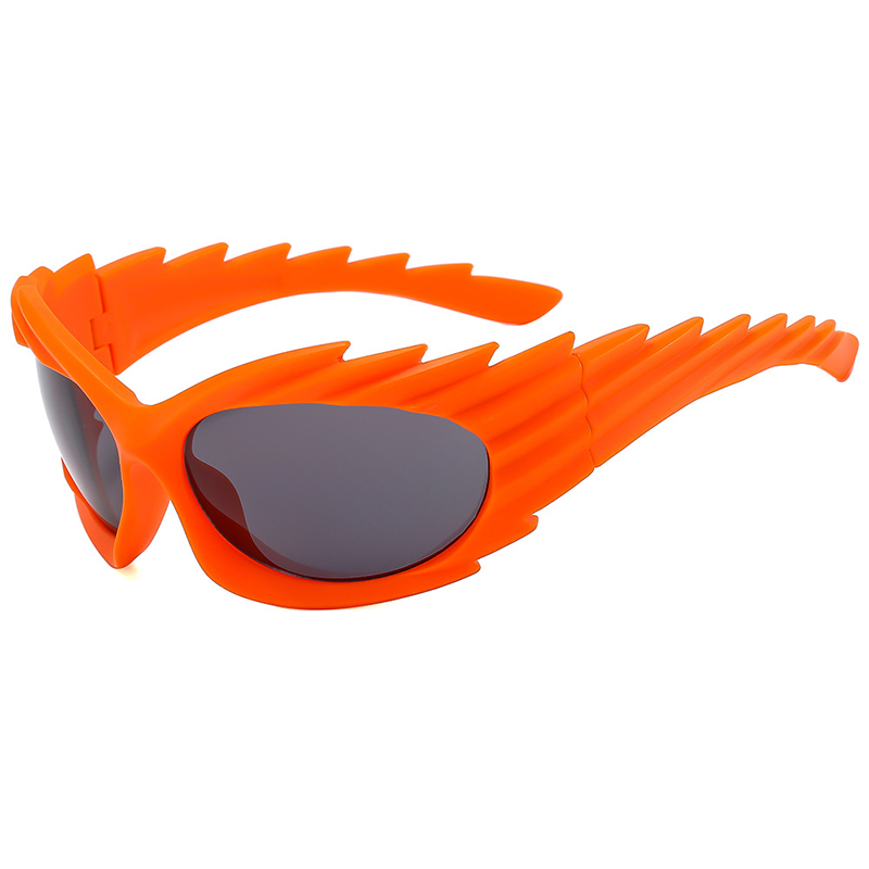 Unisex Outdoor Hedgehog Shape Y2k Sports Sunglasses