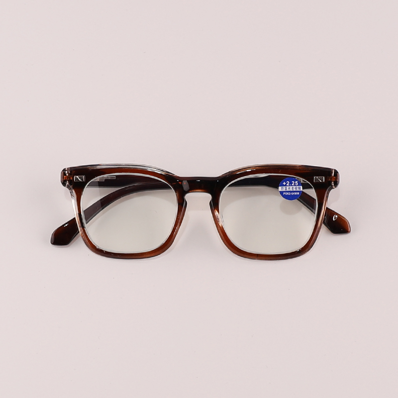 Men Copper Mold Black Reading Glasses