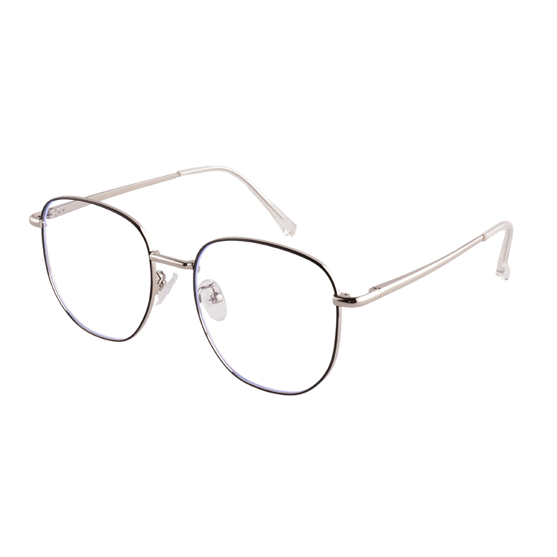 Unisex Vintage Round Myopia Flat Lens Glasses Frame