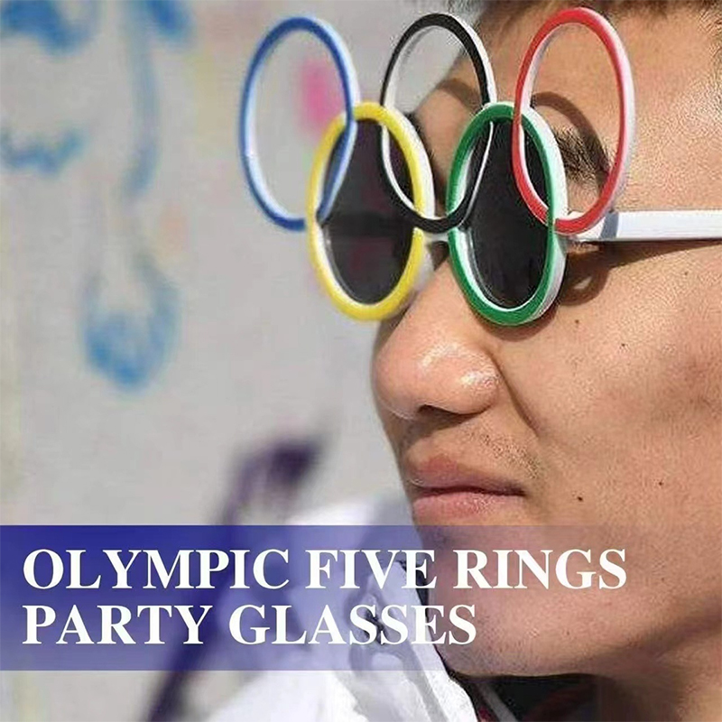 Olympic Rings Funny Atmosphere Prop Sunshade Sunglasses