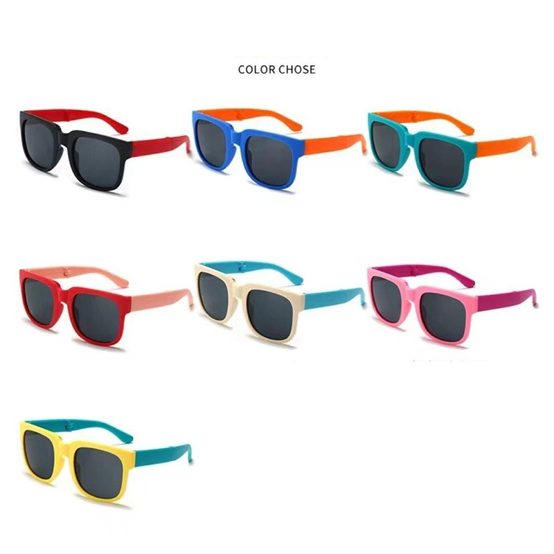 Kids Sun Shades Multi Colors UV Protection Folding Sunglasses