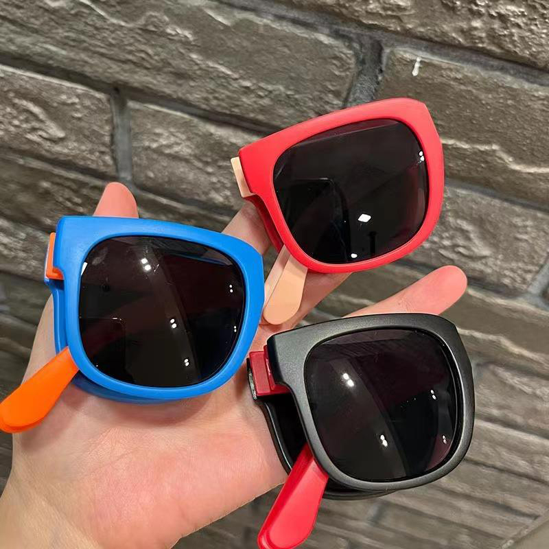 Kids Sun Shades Multi Colors UV Protection Folding Sunglasses