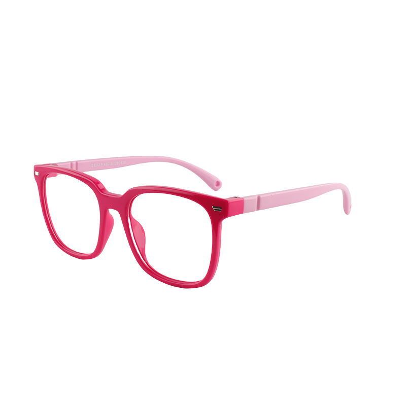 Classic Retro Clear Flat Lens Eyeglasses Frame For Children