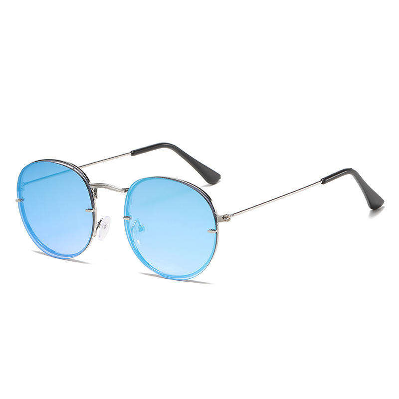 Retro Unisex Gold Metal Frame Sun Shade Sunglasses