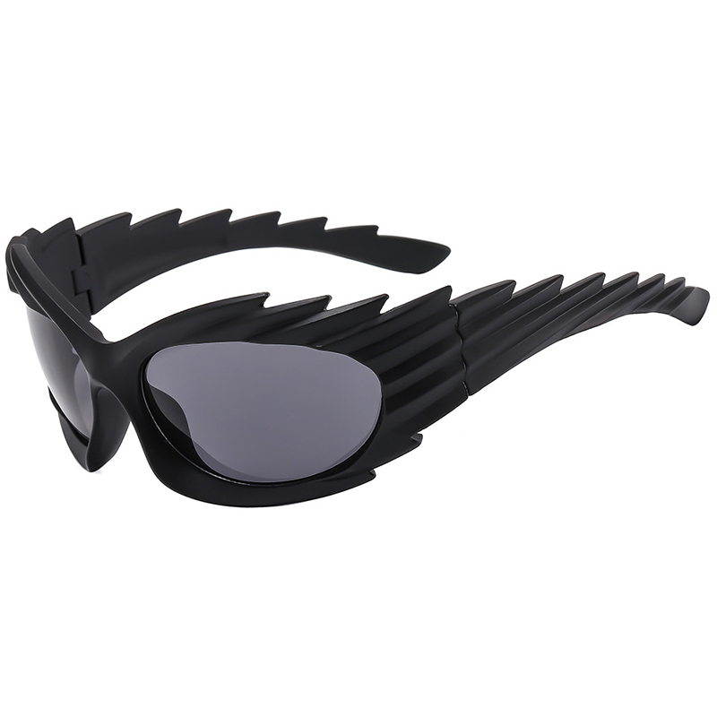 Unisex Outdoor Hedgehog Shape Y2k Sports Sunglasses